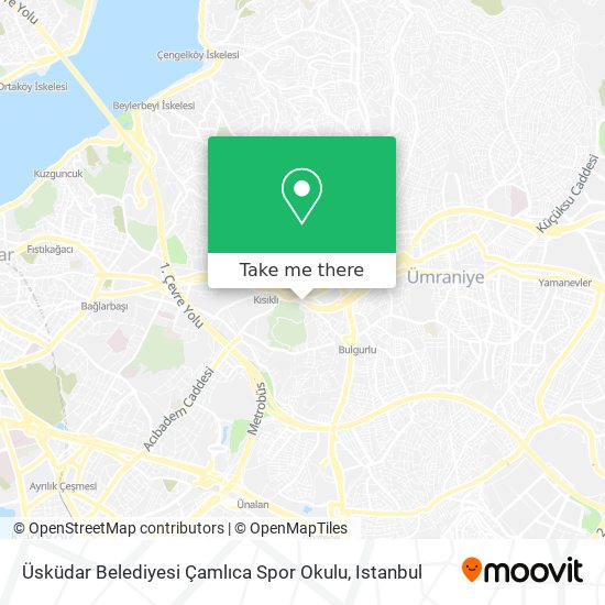 Üsküdar Belediyesi Çamlıca Spor Okulu map