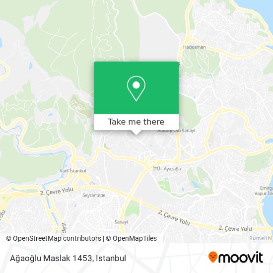Ağaoğlu Maslak 1453 map