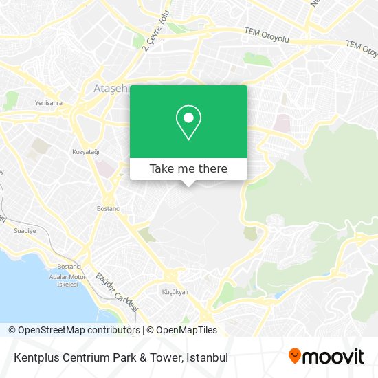 how to get to kentplus centrium park tower in maltepe by bus cable car ferry train or metro