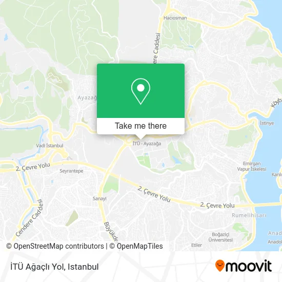 İTÜ Ağaçlı Yol map