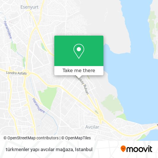 türkmenler yapı avcılar mağaza map