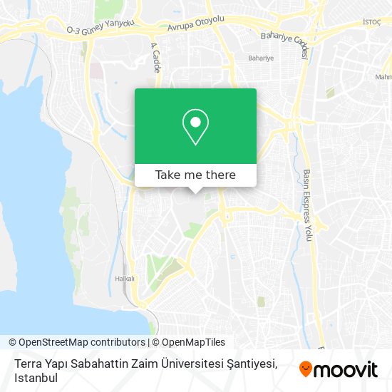 Terra Yapı Sabahattin Zaim Üniversitesi Şantiyesi map