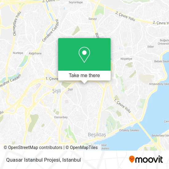 Quasar Istanbul Projesi map