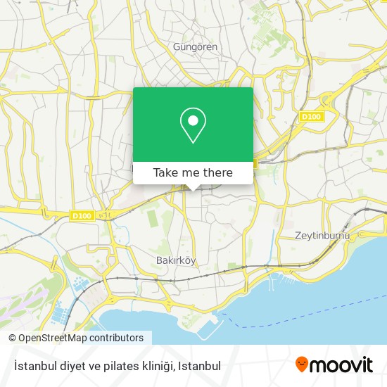 İstanbul diyet ve pilates kliniği map