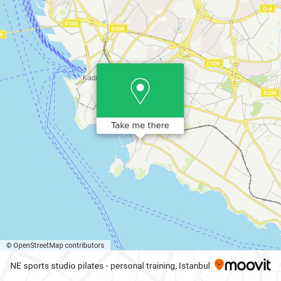 NE sports studio pilates - personal training map