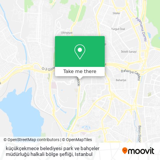 küçükçekmece belediyesi park ve bahçeler müdürluğü halkali bölge şefliği map