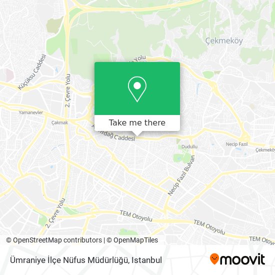 Ümraniye İlçe Nüfus Müdürlüğü map