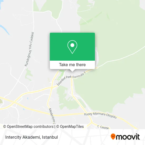 Intercity Akademi map