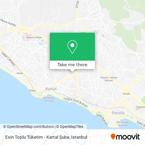 Esin Toplu Tüketim - Kartal Şube map