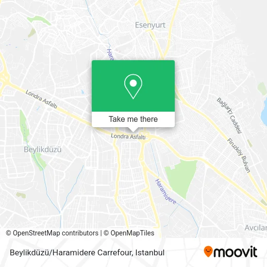Beylikdüzü / Haramidere Carrefour map