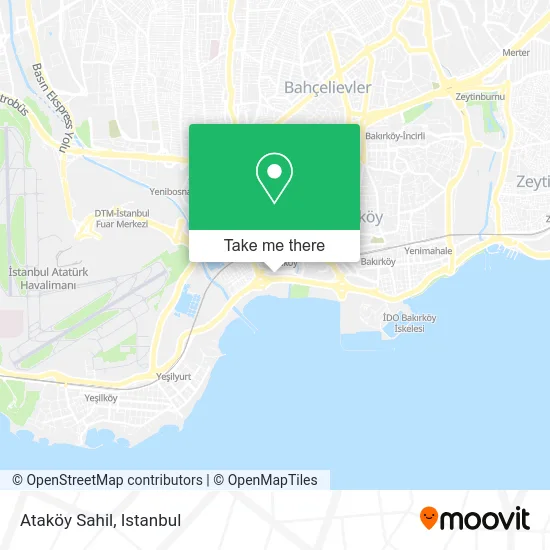 Ataköy Sahil map