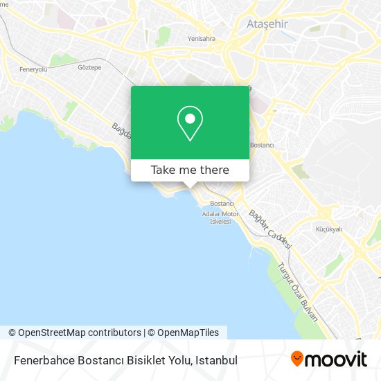 Fenerbahce Bostancı Bisiklet Yolu map