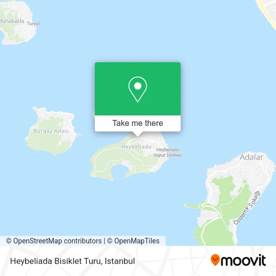 Heybeliada  Bisiklet Turu map