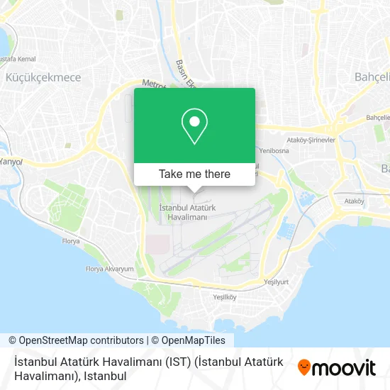 İstanbul Atatürk Havalimanı (IST) (İstanbul Atatürk Havalimanı) map