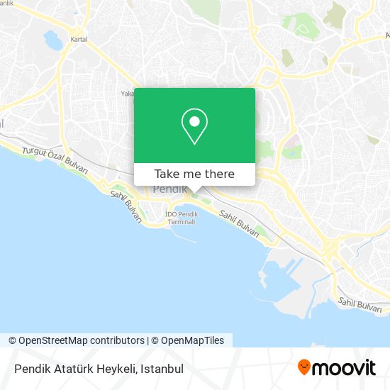Pendik Atatürk Heykeli map