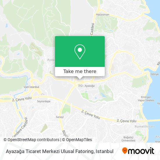 Ayazağa Ticaret Merkezi Ulusal Fatoring map