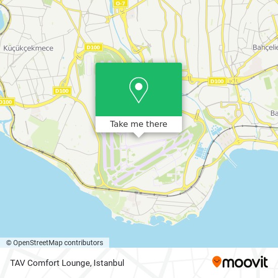 TAV Comfort Lounge map