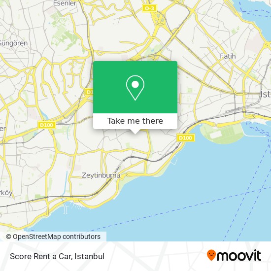 Score Rent a Car map