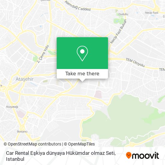 Car Rental Eşkiya dünyaya Hükümdar olmaz Seti map