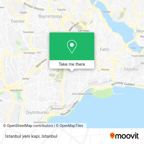 İstanbul yeni kapi map