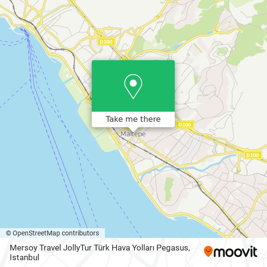 Mersoy Travel JollyTur Türk Hava Yolları Pegasus map