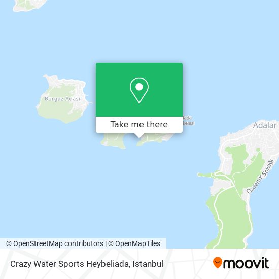 Crazy Water Sports Heybeliada map