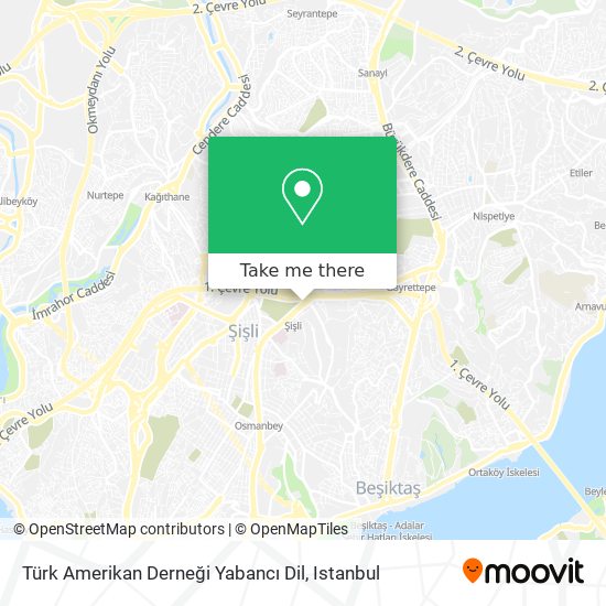 Türk Amerikan Derneği Yabancı Dil map