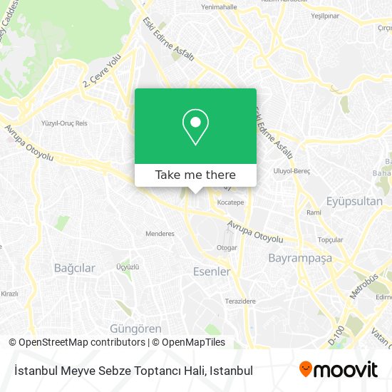 İstanbul Meyve Sebze Toptancı Hali map