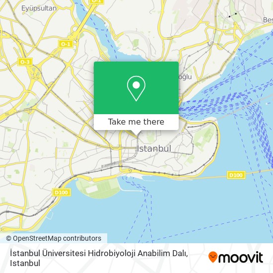 İstanbul Üniversitesi Hidrobiyoloji Anabilim Dalı map