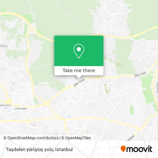 Taşdelen yürüyüş yolu map
