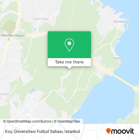 Koç Üniversitesi Futbol Sahası map
