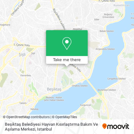 Beşiktaş Belediyesi Hayvan Kısırlaştırma Bakım Ve Aşılama Merkezi map