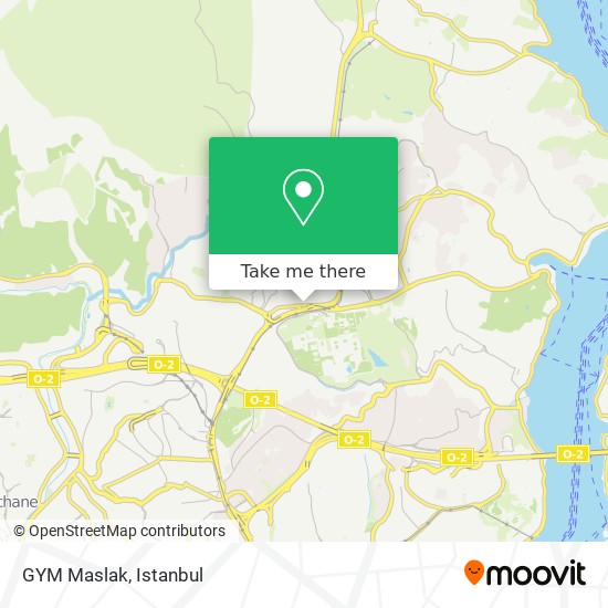 GYM Maslak map