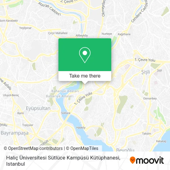 Haliç Üniversitesi Sütlüce Kampüsü Kütüphanesi map