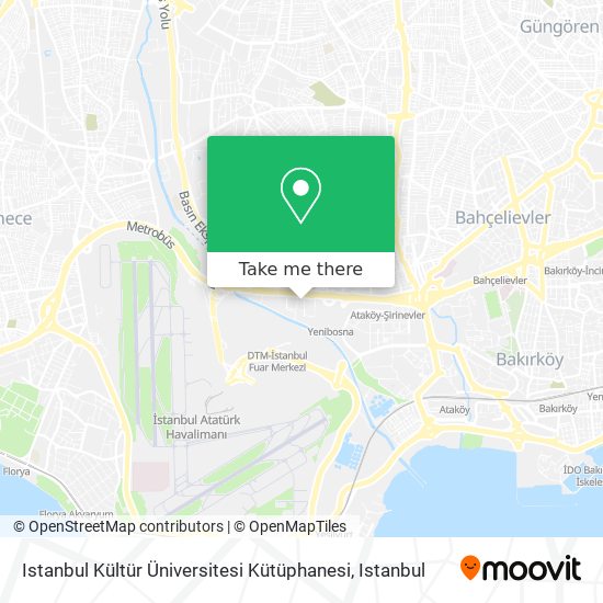 Istanbul Kültür Üniversitesi Kütüphanesi map