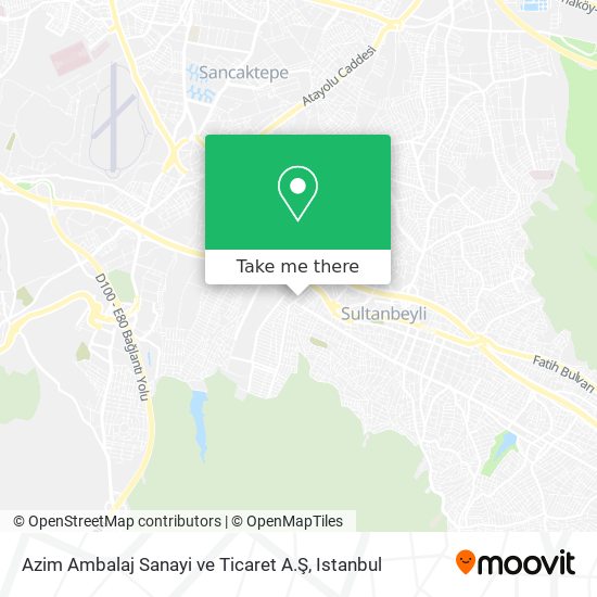 Azim Ambalaj Sanayi ve Ticaret A.Ş map