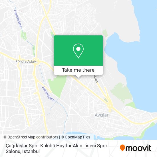 Çağdaşlar Spor Kulübü Haydar Akin Lisesi Spor Salonu map