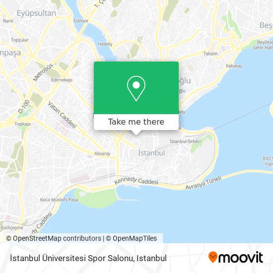 İstanbul Üniversitesi Spor Salonu map