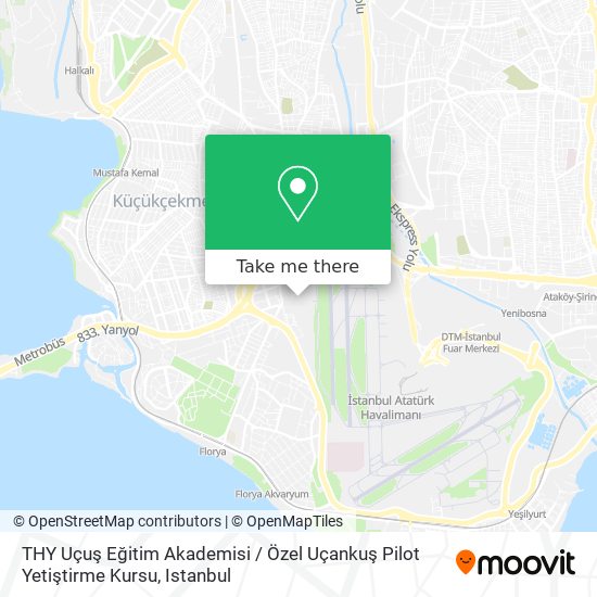 THY Uçuş Eğitim Akademisi /  Özel Uçankuş Pilot Yetiştirme Kursu map
