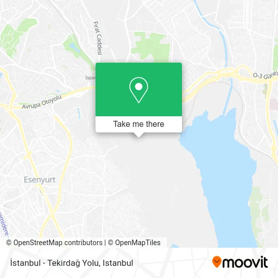 İstanbul - Tekirdağ Yolu map