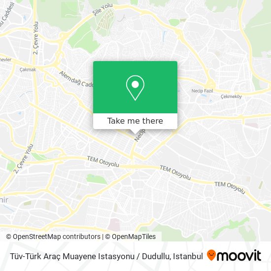 Tüv-Türk Araç Muayene Istasyonu / Dudullu map