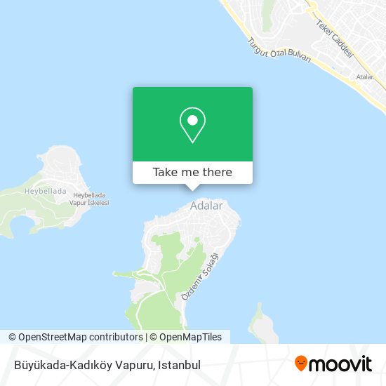 Büyükada-Kadıköy Vapuru map