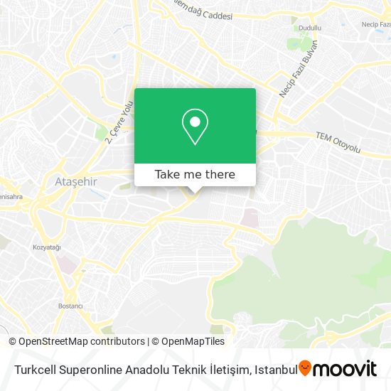 Turkcell Superonline Anadolu Teknik İletişim map