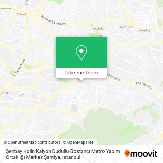 Şenbay Kolin Kalyon Dudullu-Bostancı Metro Yapım Ortaklığı Merkez Şantiye map