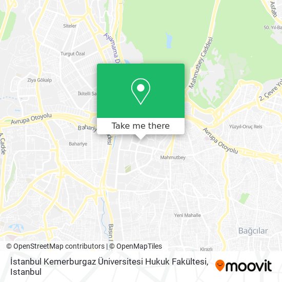 İstanbul Kemerburgaz Üniversitesi Hukuk Fakültesi map