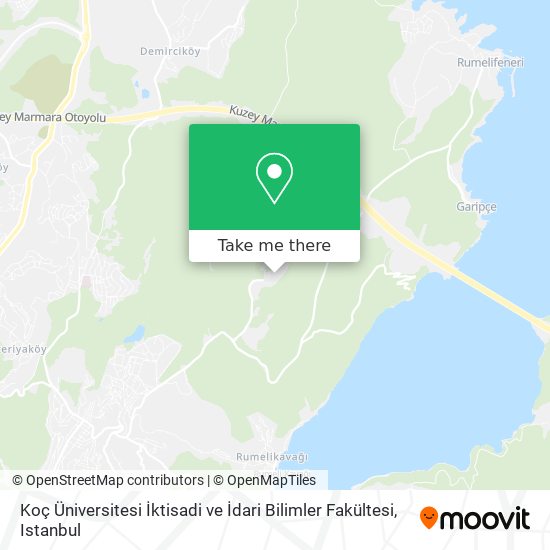 Koç Üniversitesi İktisadi ve İdari Bilimler Fakültesi map