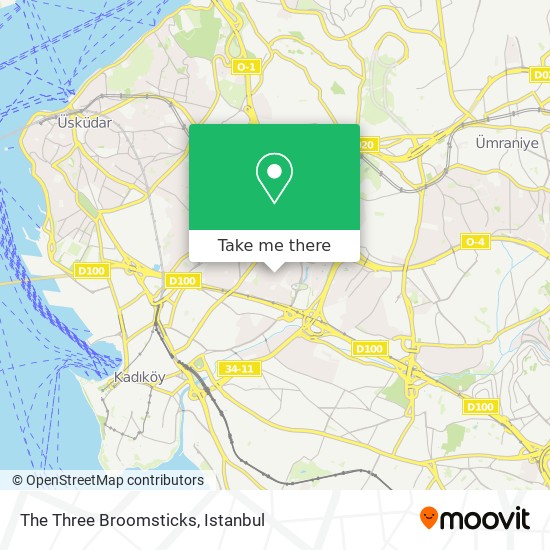 The Three Broomsticks map