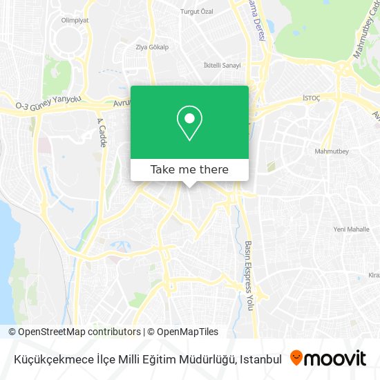 Küçükçekmece İlçe Milli Eğitim Müdürlüğü map