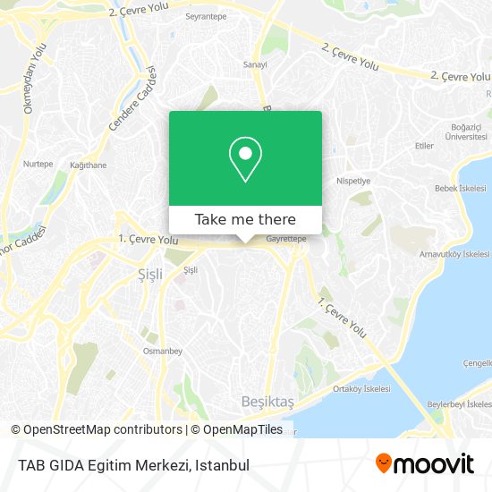 TAB GIDA Egitim Merkezi map