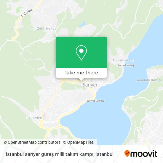 istanbul sarıyer güreş milli takım kampı map